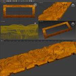 金龙匾3D模型 max obj