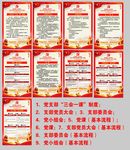 三会一课展板9幅