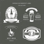 手绘欧式复古风酒标UI图标设计