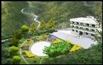 小花园绿化效果分层鸟瞰图