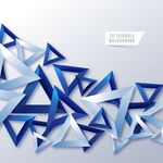 3D 创意三角几何科技背景