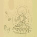 手绘佛像 佛教图案
