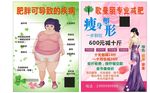 歌曼丽美容瘦身减肥胖疾病海报塑