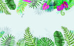 热带雨林系列背景墙