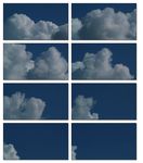 蓝天白云动态视频云层流云延时