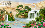 山水背景