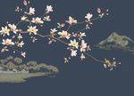欧式中式屏风玄关创意背景底纹素