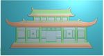 牌楼仿古建筑城楼寺庙屋檐精雕图