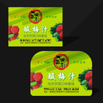 秘制酸梅汁产品不干胶贴纸