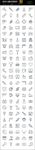 128种通用矢量图表icons