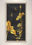 现代简约黑金质感荷花装饰画