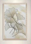 现代简约金属银杏叶装饰画