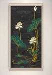 现代简约质感荷花装饰画