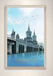 现代简约北欧风建筑海景装饰画