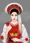 少数民族美女