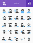 客服服务头像小人图标icons