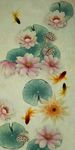玄关荷花装饰画