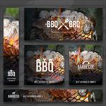巴西烤肉烤串BBQ烧烤横幅海报