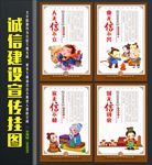 诚信建设宣传展板