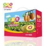 红芯猕猴桃包装展开图