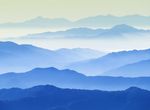 高清远山唯美背景墙