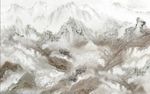 大理石纹石纹山水水墨山峦背景墙