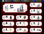 传统文化展板