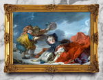 金色画框欧式展厅油画