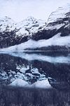 丽江玉龙雪山油画风装饰画