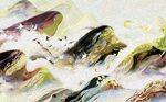 简约大气山水创意背景墙
