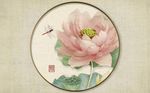 新中式淡雅古韵立体荷花背景墙