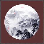 玄关山水画