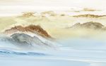 青山秀水背景墙