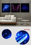 现代梦幻科技动物卧室装饰画