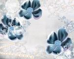 唯美立体花珠宝花朵清新小花背景