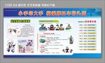 骑摩托车带头盔安全宣传栏