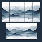 水墨山水画