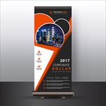 现代风商务金融地产X展板