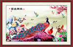 百鸟朝凤挂画