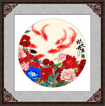 牡丹装饰画