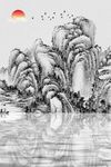 中式意境山水风景画装饰画