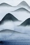 抽象风景山水色彩艺术装饰画