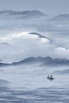 抽象山水印象风景画装饰画