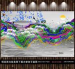 新中式手绘花鸟山水
