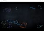 动态粉笔黑板画