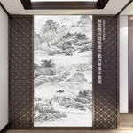大理石山水玄关