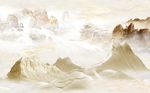 大理石纹山水背景墙