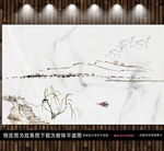 大理石中式山水