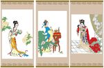 矢量中国古典宫廷女性