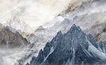 大理石纹山水背景墙